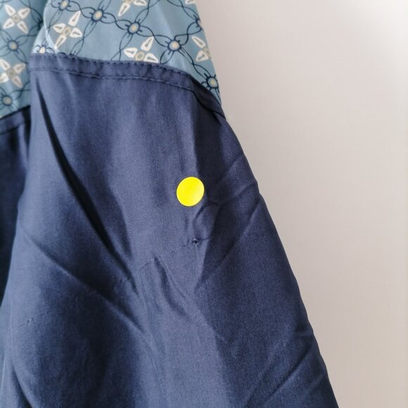 Silk Exchange Women's Blue Floral Drop Shoulder Tie-Waist Full Zip Jacket Size S - Picture 4 of 10